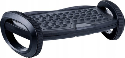 Mbajtëse lëkundëse për këmbë Q-Connect, 2 nivele, platformë ergonomike, e zezë