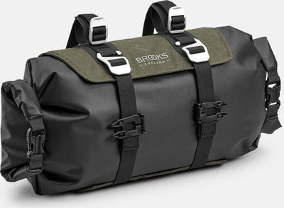 Çantë timoni Brooks Scape Handlebar Roll, 9-11L, e papërshkueshme nga uji IPX4, mud green