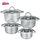 Set tenxheresh Vanora Home Medina, 8 pjesë, çelik inox, për induksion