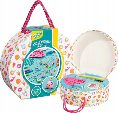 Set kreativ Totum Sweet Charm Factory, për me bo varëse, mbi 5 vjeç, shumëngjyrësh