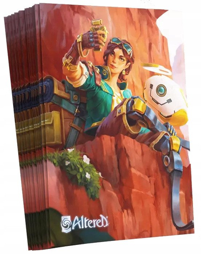 Mbrojtëse letrash loje Gamegenic Altered Art Sleeves Sierra, 50 copë, standard, gri
