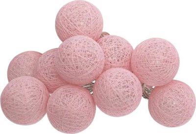 Drita dekorative LED, girlandë me 10 toptha, dritë e bardhë e ngrohtë