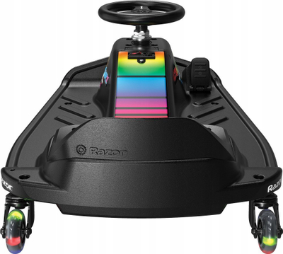 Kart elektrik për kalamaj Razor Crazy Cart Shift Lightshow, 12V, 13 km/h, i zi