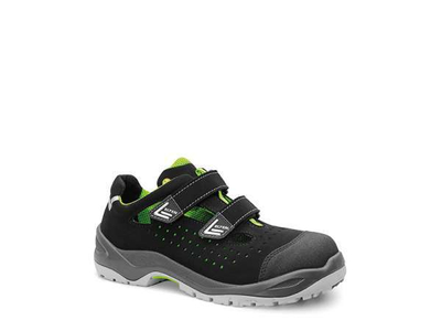 Sandale sigurie Bata Impulse Green Easy ESD S1P, nr 46, të zeza me jeshile