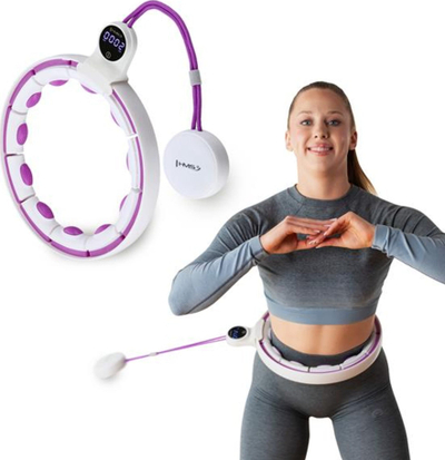 Hula hoop me peshë HMS HHM17, set me brez beli, magnetik