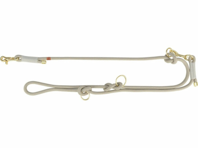 Leckë për qen Trixie Soft Rope, e rregullueshme 200 cm, XS, gri e çelët
