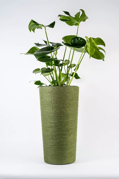 Vazo lulesh Adoni Green, prej jute, 32x57 cm, jeshile