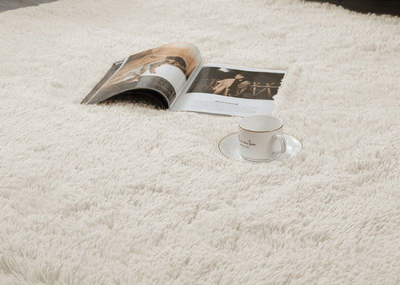 Tapet Strado Shaggy për dhomë ndenjie, 200x250 cm, Cream Beige, bezhë