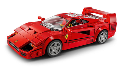 Lodër ndërtimi LEGO Ferrari F40 Supercar, set model ndërtimi, për ekspozim, shumëngjyrëshe
