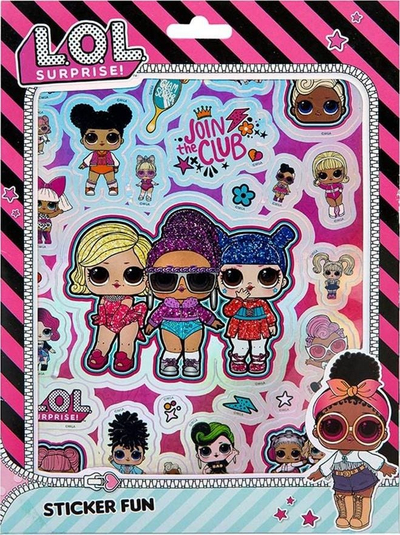 Set ngjitësesh Undercover Sticker Fun, LOL Surprise, shumëngjyrësh