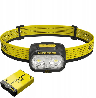 Llambë koke Nitecore UT27 MCT, 800 lumene, bateri Li ion HLB1500, e zezë