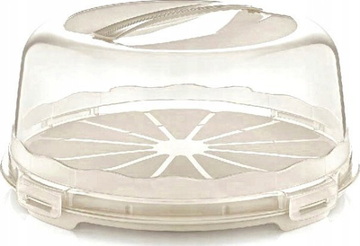 Enë transportuese për torta Curver FI30, diametër 30 cm, plastikë pa BPA, gri
