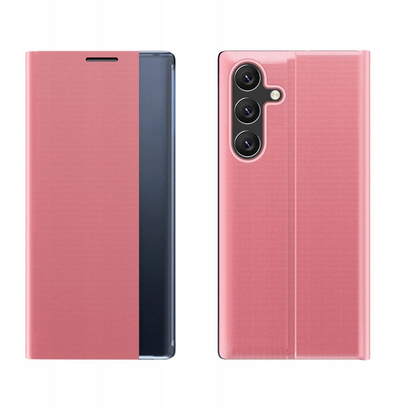 Kapak telefoni Hurtel për Samsung Galaxy A36, flip cover me qëndrim, rozë