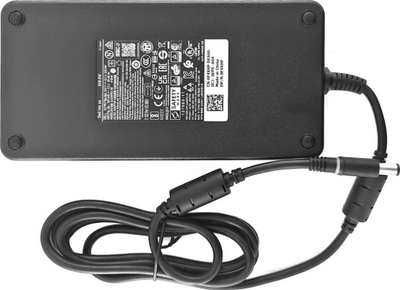 Adapter karikimi për laptop DELL 240W Barrel 7.4 x 5mm, me prizë UK, i zi