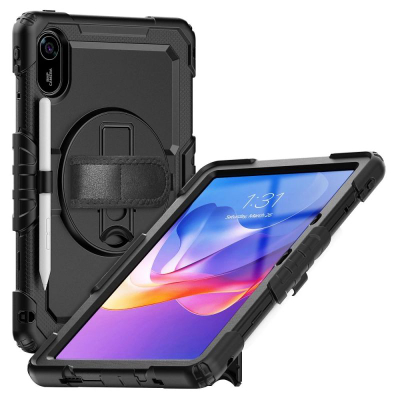 Mbrojtëse tablet Tech-Protect Solid Xiaomi Redmi Pad 2 11", me xham tё integrum, me stand, e zezё