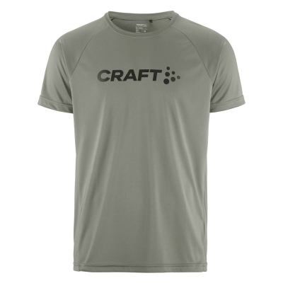 Спортска маица Craft Core Essence Logo, машка, рециклиран полиестер, црна