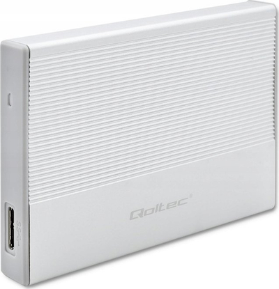 Kuti e jashtme Qoltec Pocket, 2.5", USB 3.0, 2TB, ngjyrë argjendi