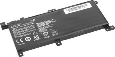 Bateri laptopi Movano për Asus X556 X556U, 4900mAh, Li polymer, e zezë