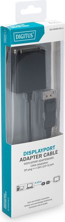 Adaptër AV Digitus DisplayPort në DVI I, 0.15m, i zi