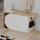 Stol për koridor Decortie Nova 50x104x37cm, kafe e hapur/bardhë