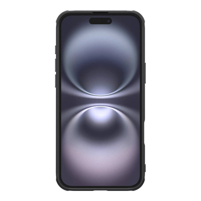 Maskë telefoni Nillkin Shield për iPhone 16 Plus, plastike, e hollë, e zezë