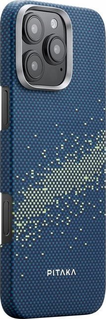 Mbulesë telefoni PITAKA Tactile Woven StarPeak Milky Way Galaxy, për iPhone 16 Pro Max, e zezë