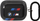 Rast mbrojtës BMW M Series Tricolor me unazë për AirPods Pro 2, i zi