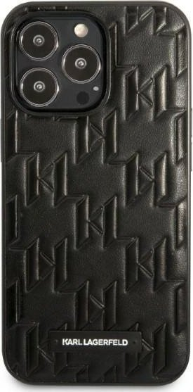 Futrollë telefoni Karl Lagerfeld Monogram Plaque për iPhone 13 Pro Max 6.7", hardcase, e zezë
