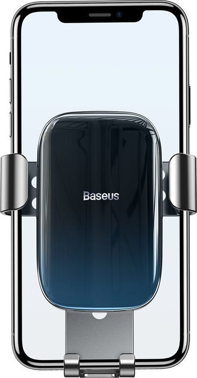 Mbajtës telefoni për veturë Baseus Glaze SUYL-LG01, gravitacional, për grilë ventilimi, i zi