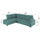 Divan këndor shtrat JADE HM3144.04L, kënd i majtë, kadife, mint