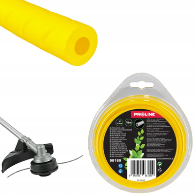 Fije trimeri Proline Round Grooved, 2.7mm, 15m, e verdhë