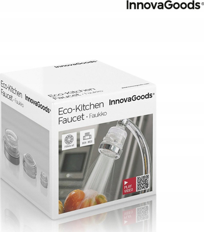 Rubinet kuzhine me filtër uji InnovaGoods Faukko, me 3 rryma uji, argjendtë