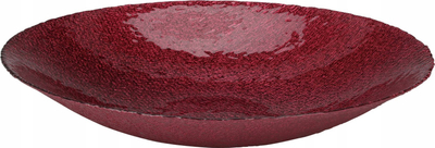 Enë qelqi për dekor Home Styling Collection, Ø 40 cm, e kuqe