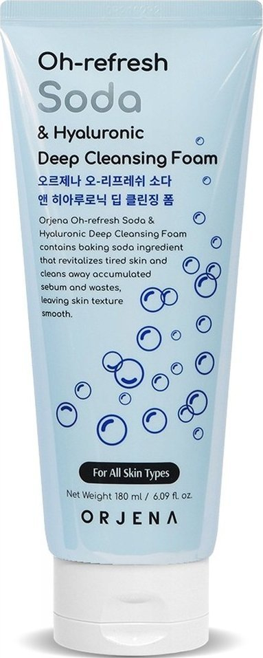 Shkumë pastruese fytyre Orjena Oh Refresh Soda and Hyaluronic Deep Cleansing Foam, pastrim i thellë, hidratim intensiv
