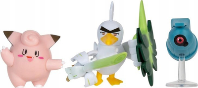 Set figura Pokemon PKW3057, 3 copë, shumëngjyrësh