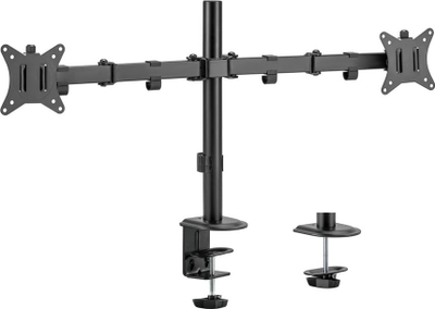 Mbajtese dyshe monitori Equip, 17"-32", artikuluese, per tavoline