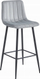 Karrige e naltë bar POZZA Velvet, set me 3 copë, silver grey