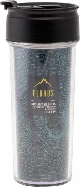 Termus Elbrus Dakos, 400ml, inox, gri