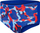 Rroba noti për çuna Speedo Club Training Shark Infested, 13cm, Endurance+, blu me të kuqe