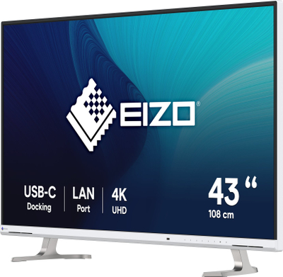 Monitor EIZO FlexScan EV4340X, 42.5", 4K UHD, i bardhë