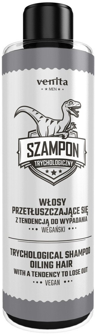 Shampo flokësh Venita Men Trichological, për flokë të yndyrshëm, 300ml