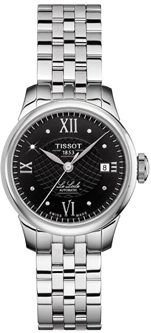 Orë dore për femra Tissot T-Classic Le Locle Automatic Lady T41.1.183.56, e argjendtë/zezë