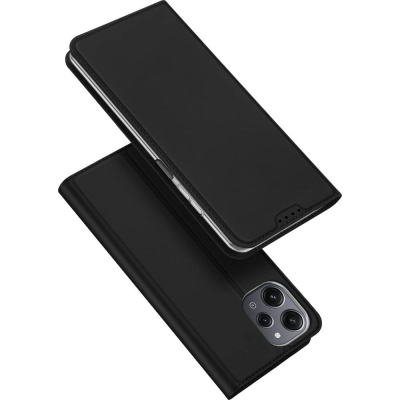 Këllëf telefoni DUX DUCIS Skin Pro për Xiaomi Redmi 12, me kapak që rri në këmbë, me xhep karte, i zi
