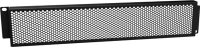 Panel mbrojtës i shpuar Caymon BSG02H, 19", 2U, i zi