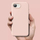 Mbështjellës telefoni Ringke Silicone Magnetic MagSafe për iPhone 16e, silikoni, kompatibil me MagSafe, rozë Pink Sand