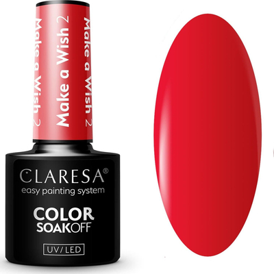 Llakk xhel për thonj Claresa SoakOff Make a Wish Shade 2, UV LED, 5g