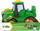 Lodër traktor John Deere Key-n-Go Johnny Tractor, interaktiv, me drita dhe tinguj, jeshil