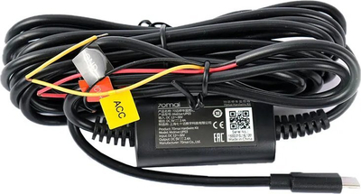 Hardwire kit për kamera makine 70mai Type C, kabllo lidhëse, e zezë