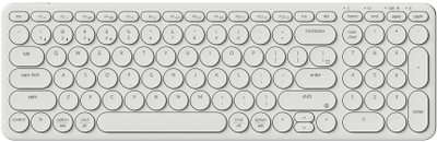 Tastierë Keychron B4 Pro, low profile membrane, wireless Bluetooth, e bardhë