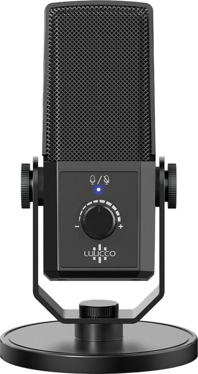 Mikrofon gaming USB Type-C, kapacitiv, 24 bit 192 kHz, me stativ tavoline, i zi